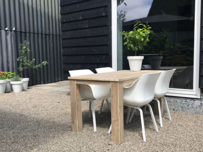 TAFEL 160X80X77 + 4 STOELEN