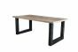 Table industrielle pieds carrés