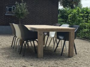 TAFEL 240X100X77 + 6 STOELEN