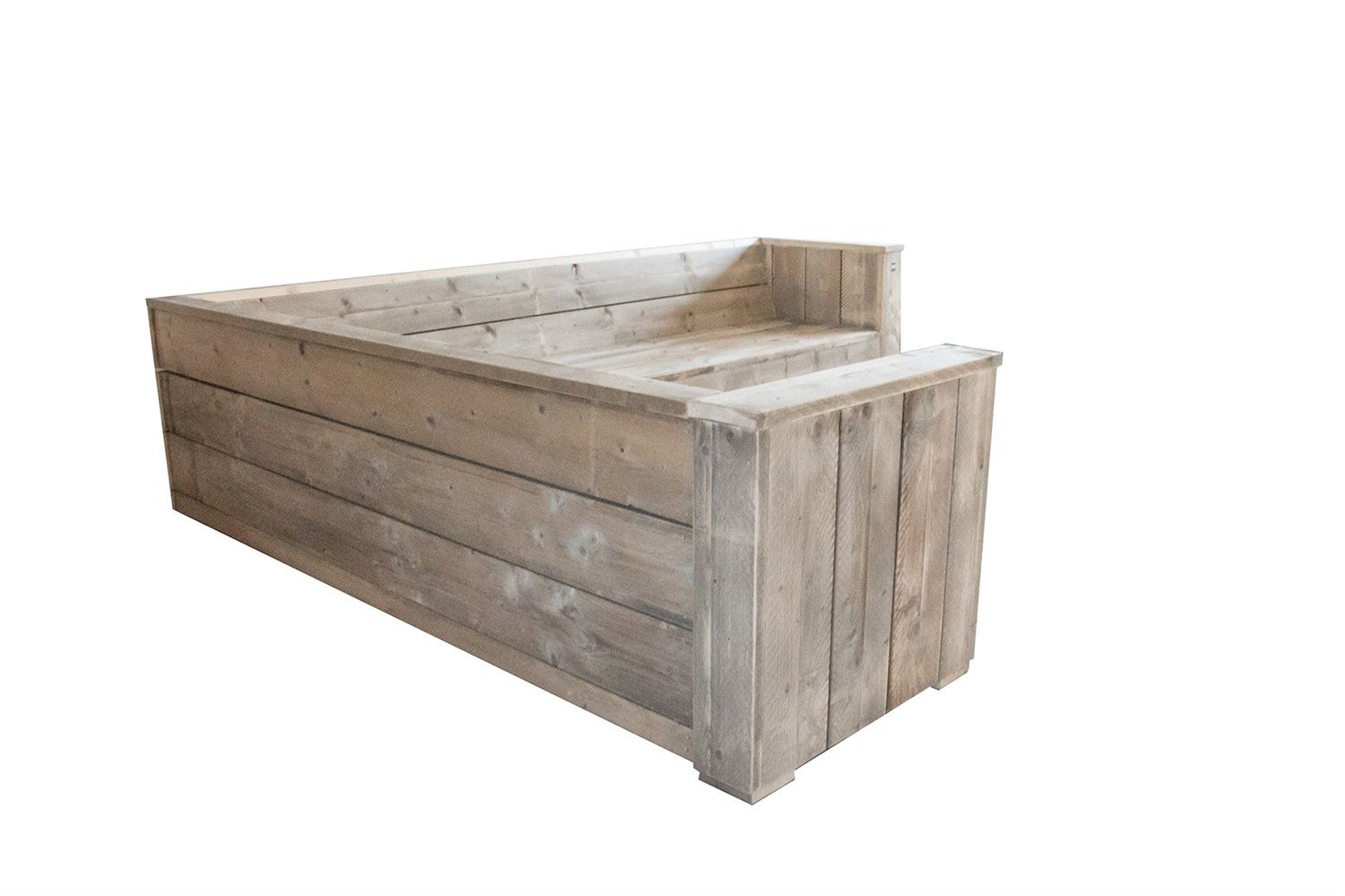 Hoekbank A 250 X B 300 met kussens Safari