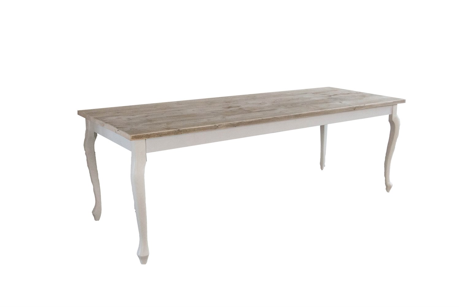 Tisch mit geschwungenen Beinen